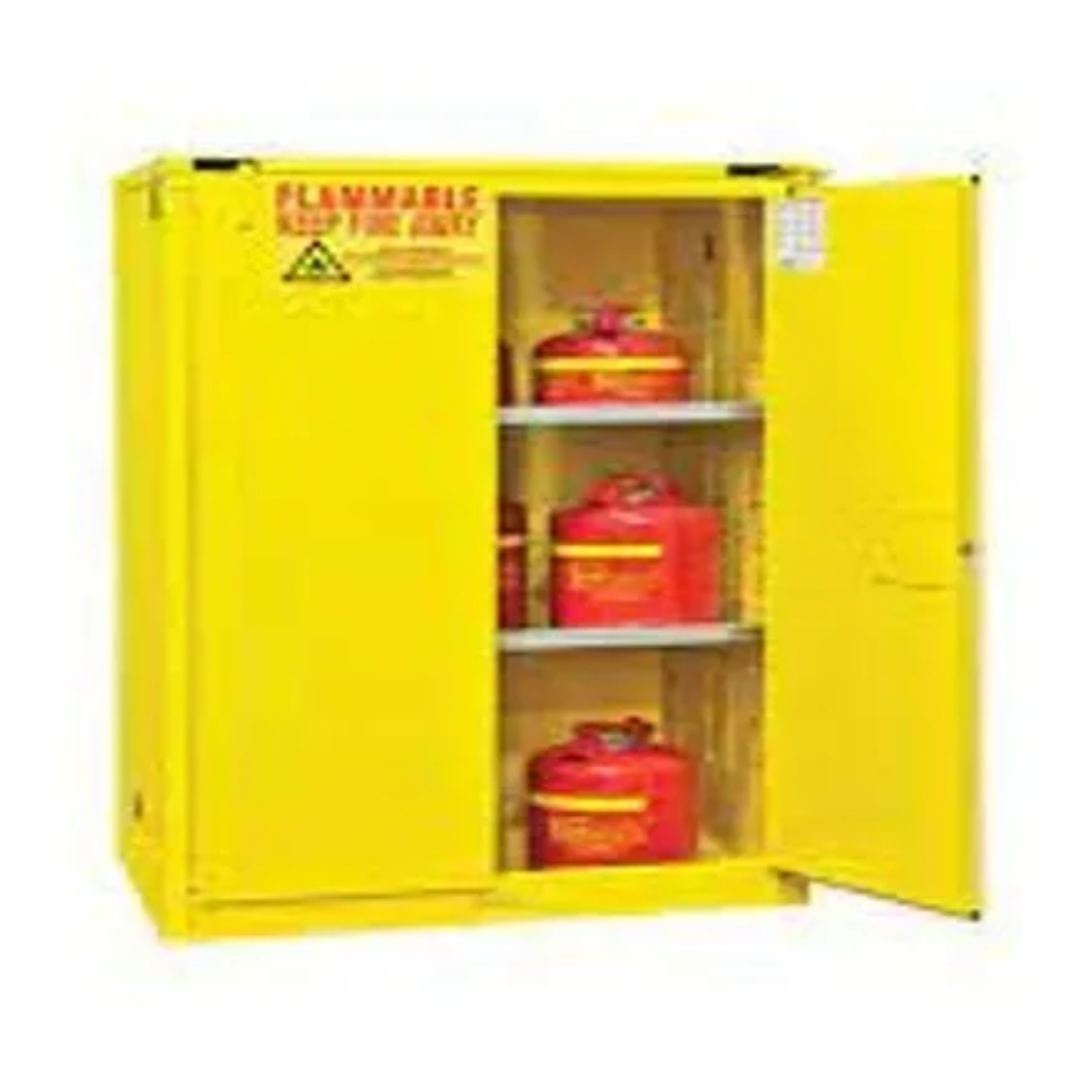 Yellow Flammable liquid storage Cabinet
