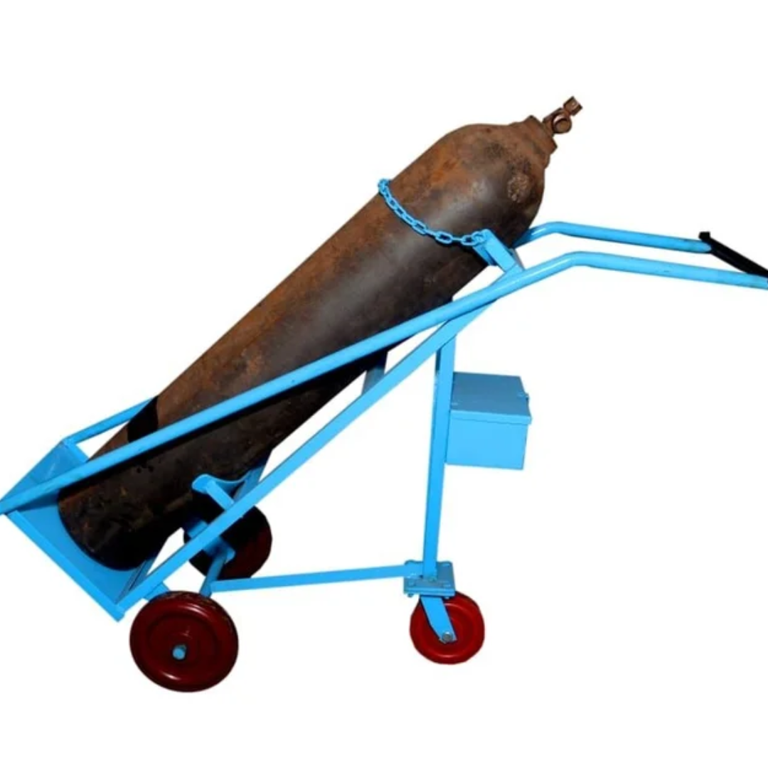 Mild Steel Single Gas Cylinder Trolley