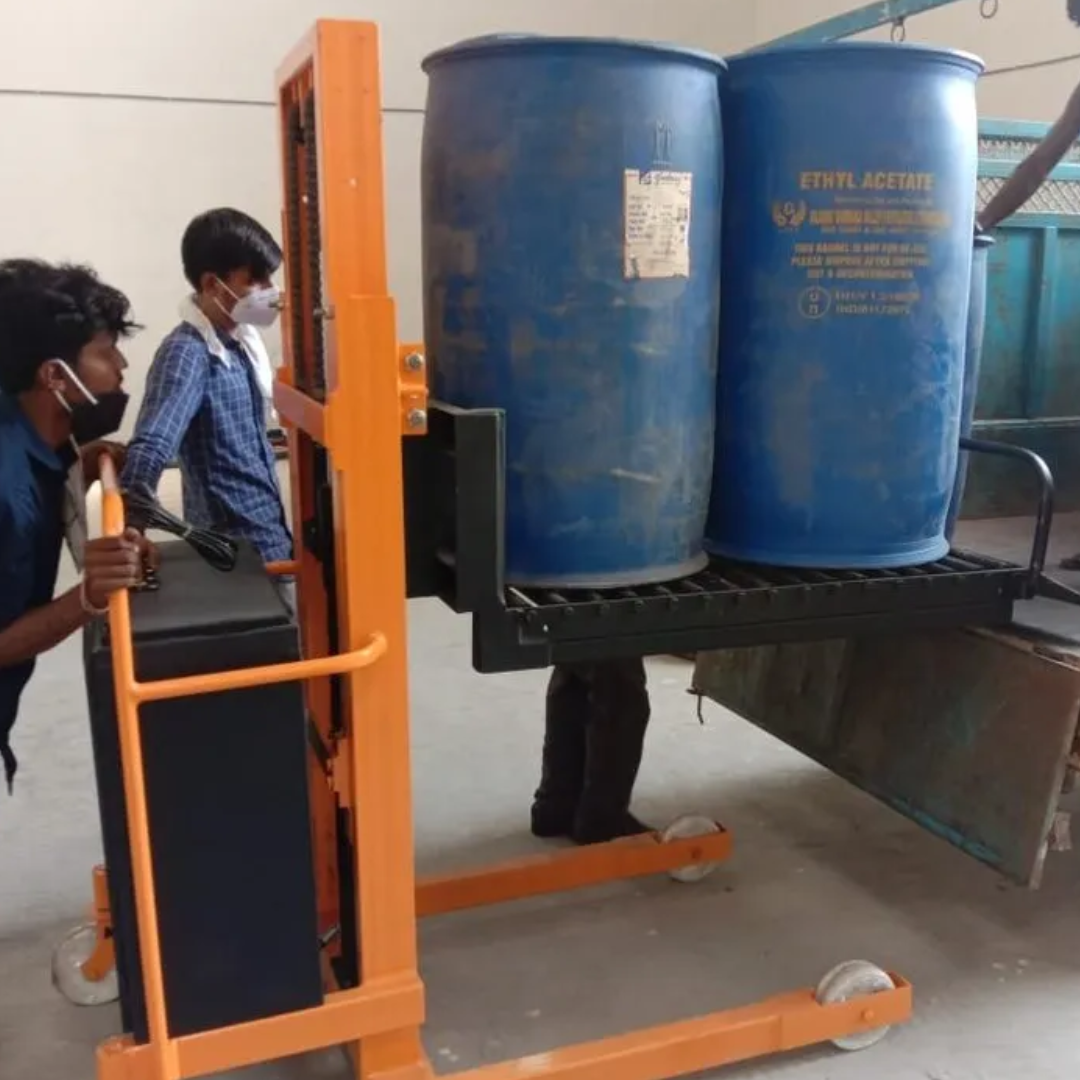 Manual Hydraulic Drum Stacker, Lifting Capacity: 350 kgs