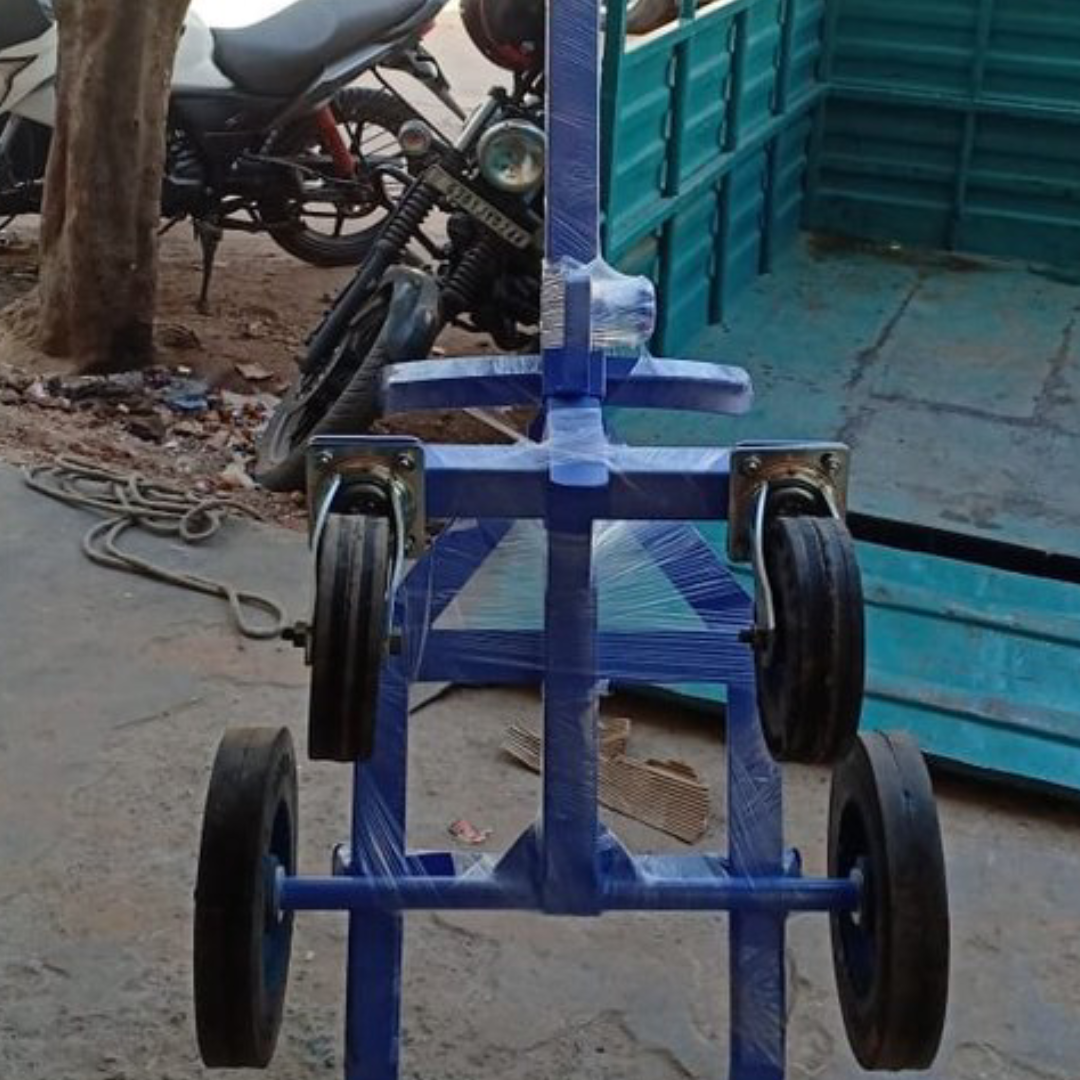 Mild Steel Four Wheel Drum Trolley, Loading Capacity: 350 kg, Model Name/Number: Shreeji