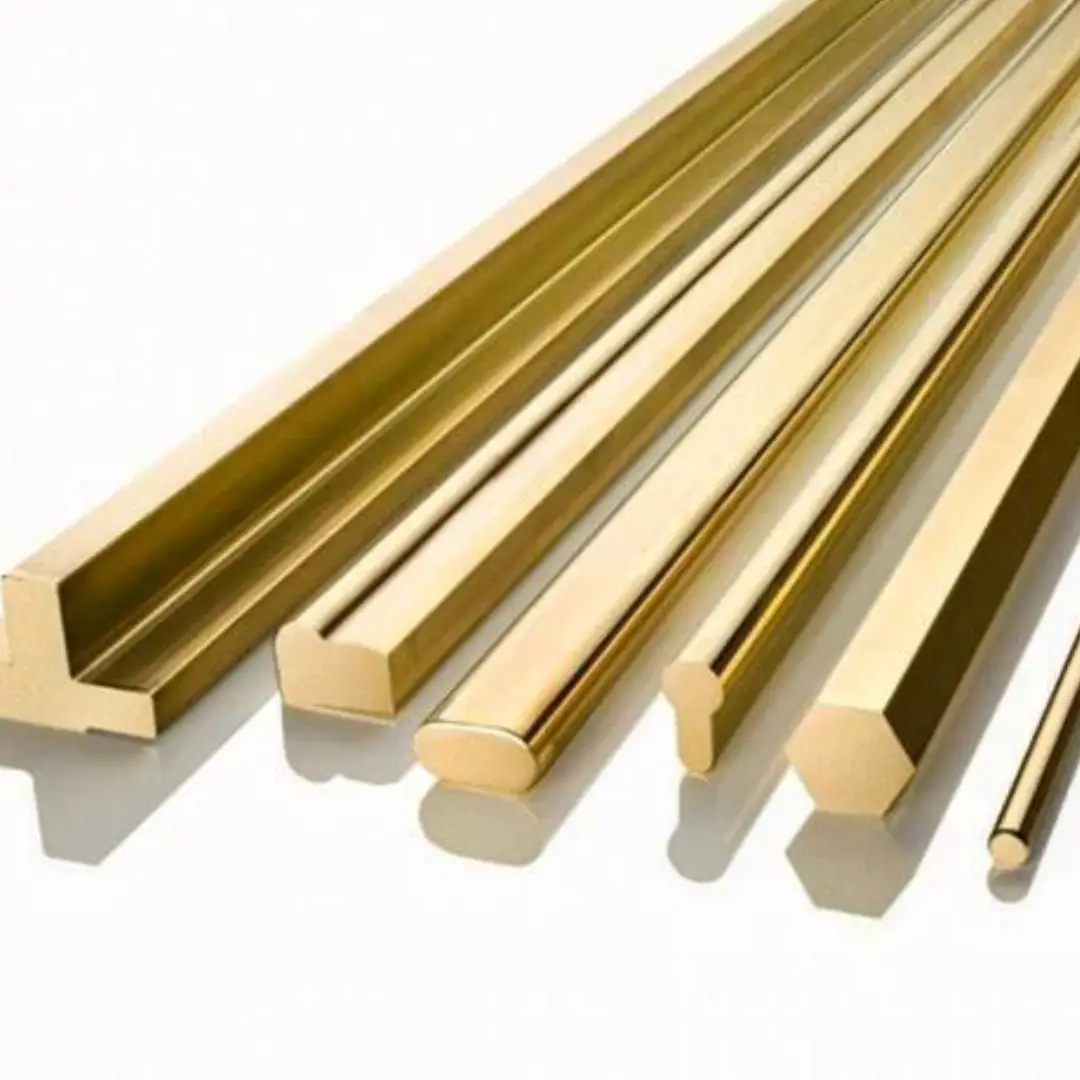 Polished Brass Strips, 4 mm