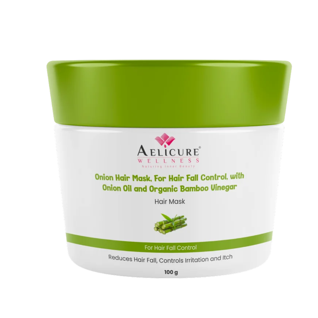 Onion Hair Mask For Hair Fall Control With Onion Oil And Organic Bamboo Vinegar