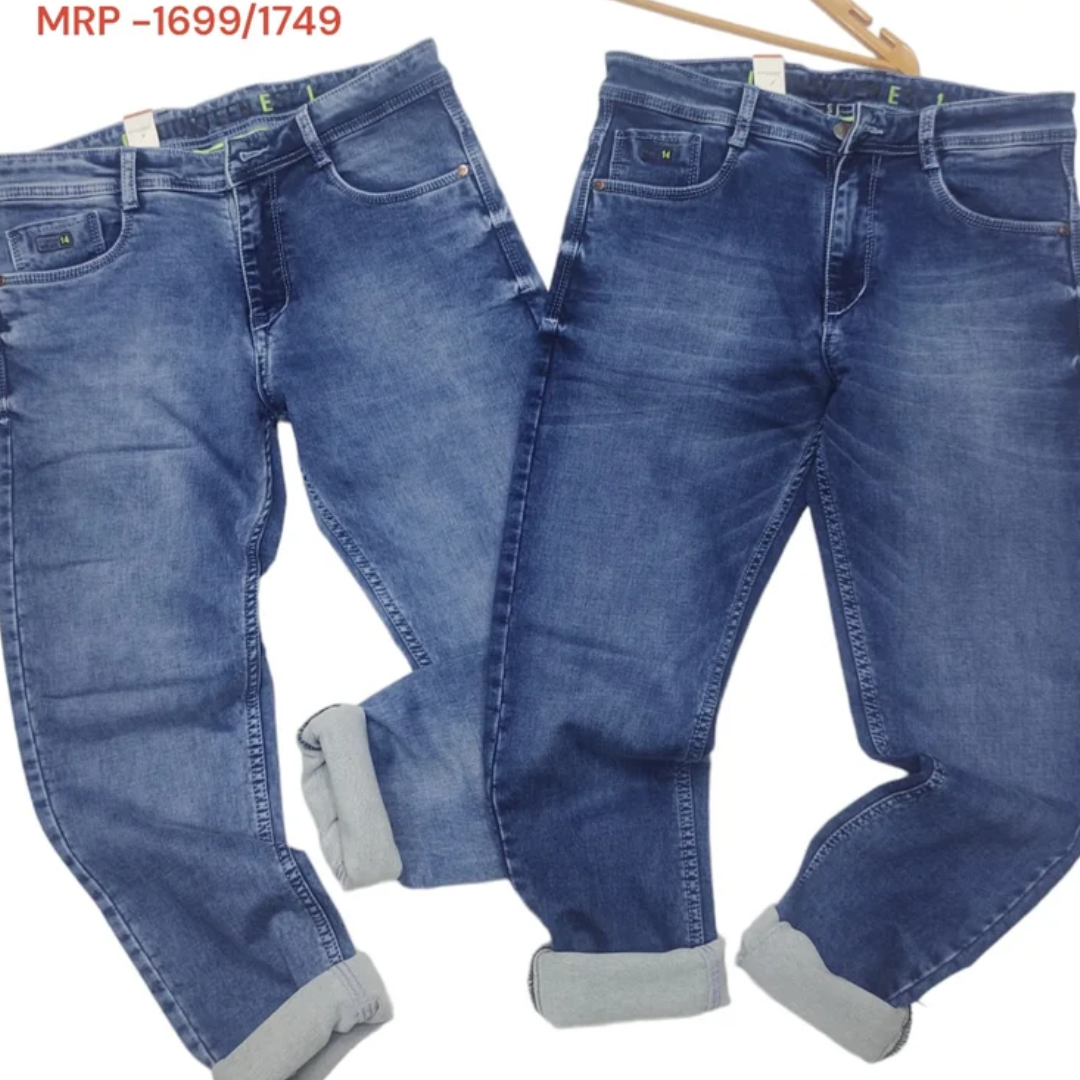 Cross Pocket Jeans, Navy Blue