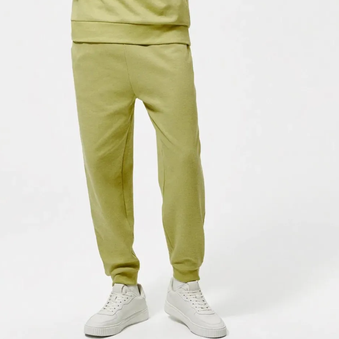 Solid Cotton Jogger Trousers