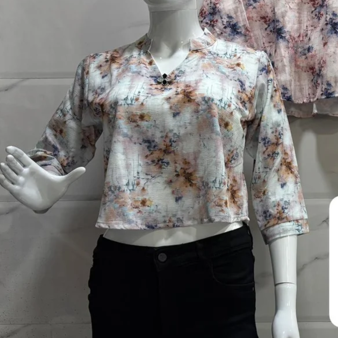 Women Western Crop Top